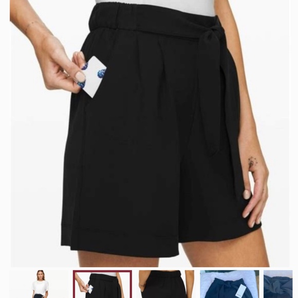Lululemon Noir  shorts - Picture 2 of 4